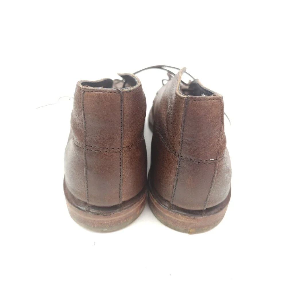 Cole Haan Mens 9 M Glenn Chukka Boots C11777 Brown Pebbled Leather Desert Boots